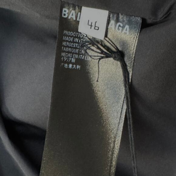 BALENCIAGA: Men's Plaid Oversized Cotton Flap Coat - 46 - Picture 9 of 12